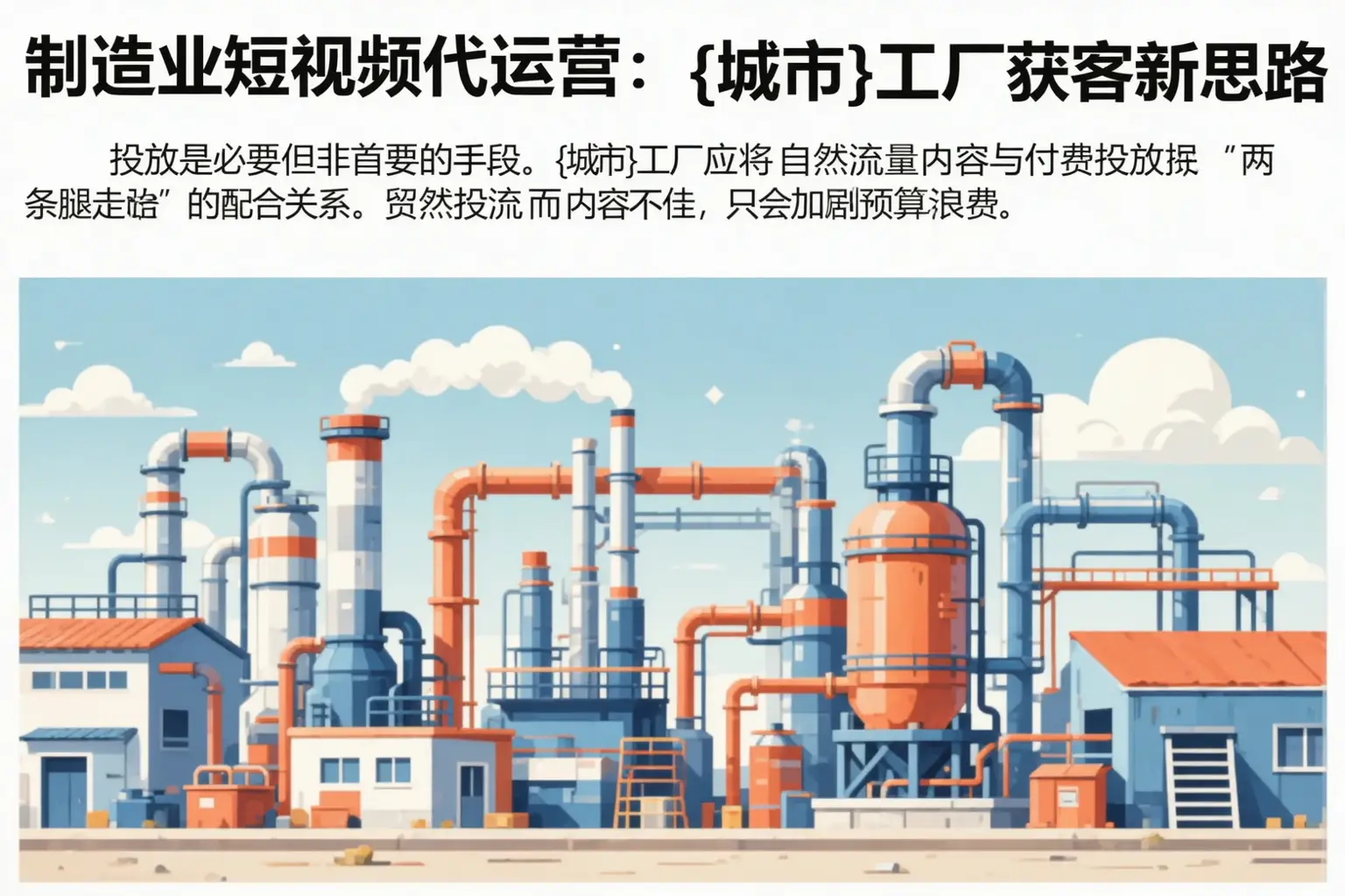 制造业短视频代运营：大冶工厂获客新思路